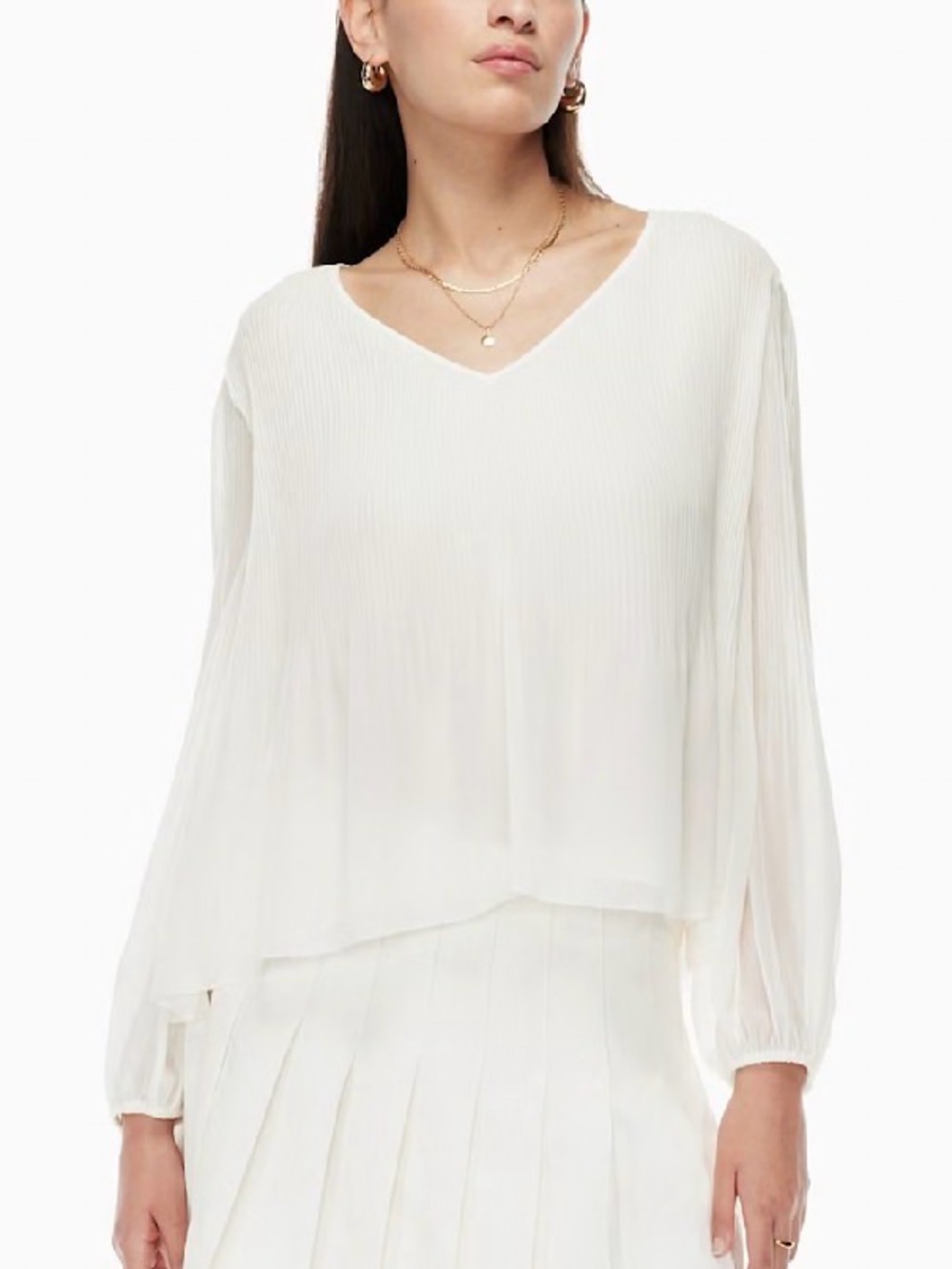 Aritzia Wilfred Daydreamer V-Neck Blouse